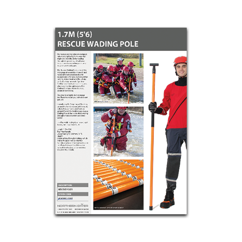 Rescue Wading Pole Data Sheet